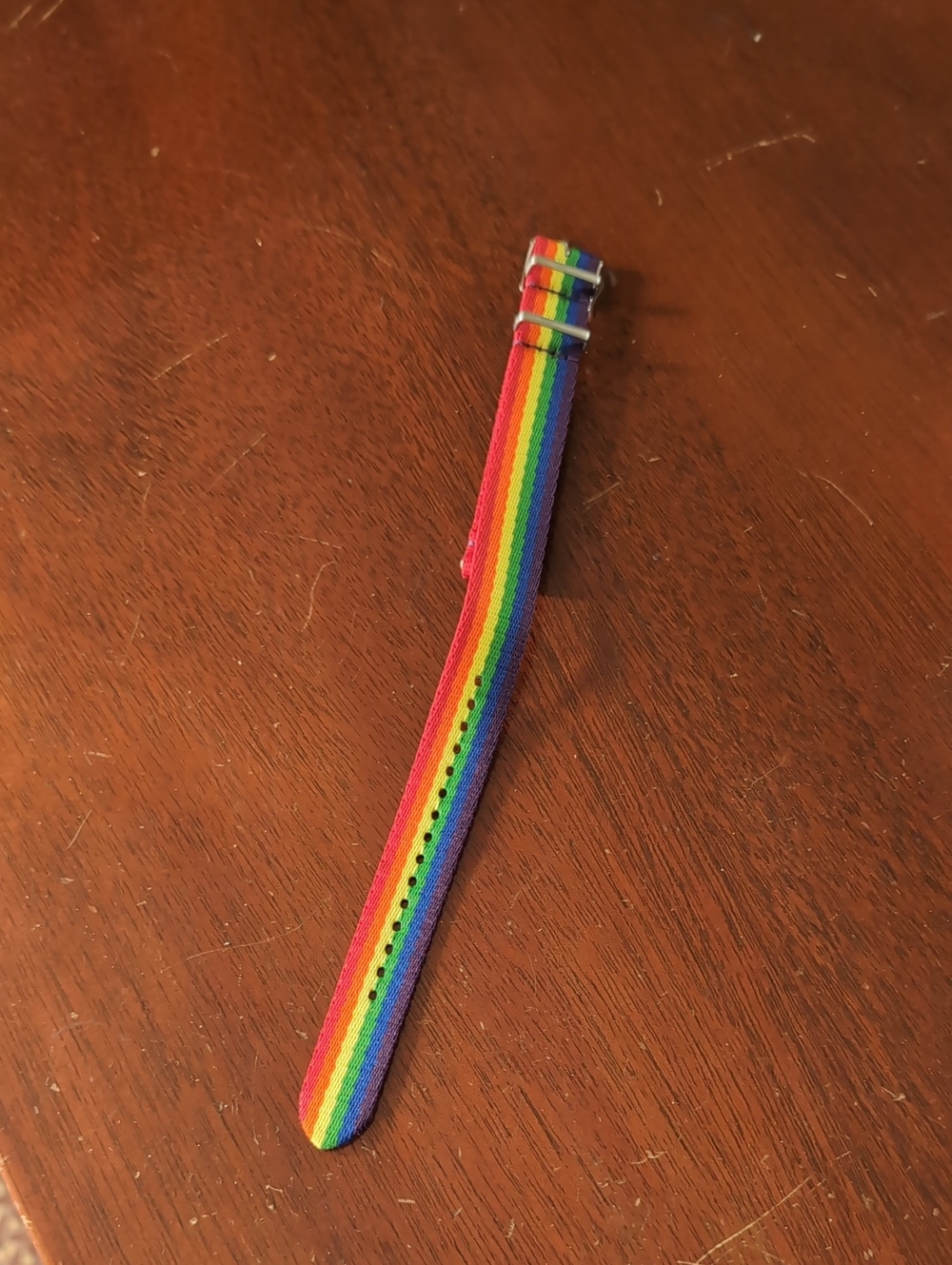 Fossil Field Rainbow Nylon Watch Strap - Multicolor